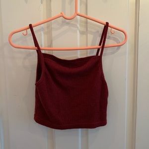 Red crop top